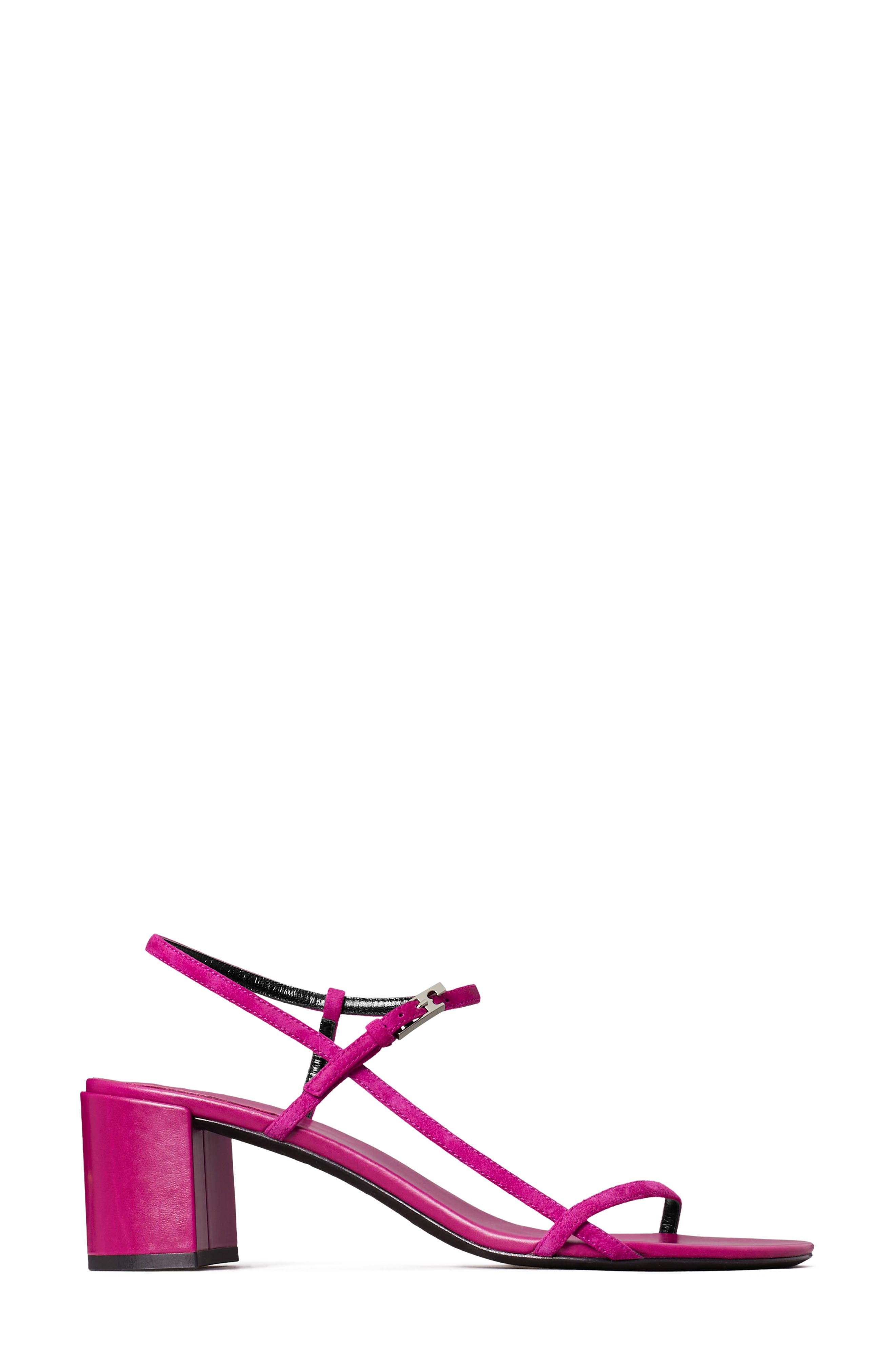 Tory Burch Gigi Ankle Strap Sandal, Alternate, color, Fuschia Pink