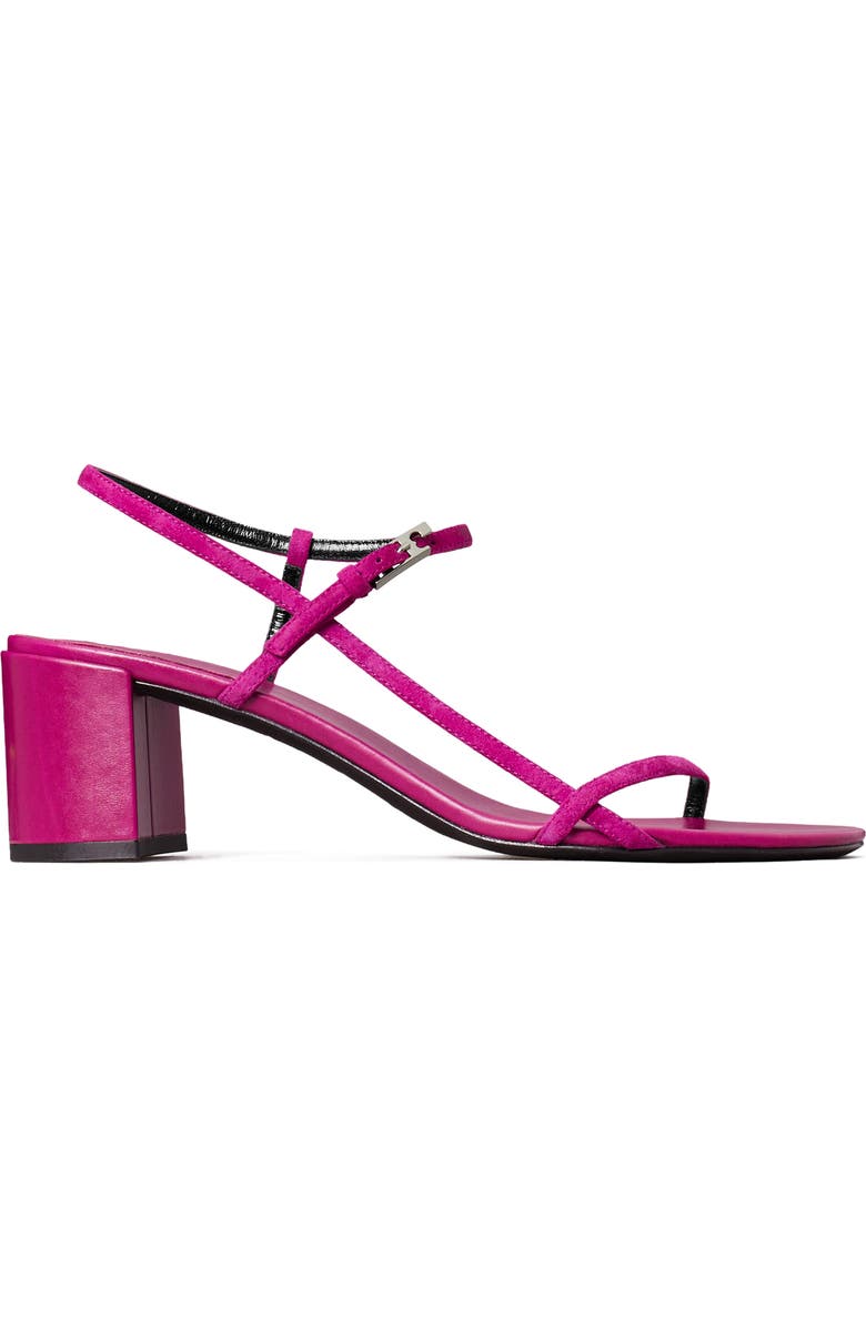 Tory Burch Gigi Ankle Strap Sandal, Alternate, color, Fuschia Pink