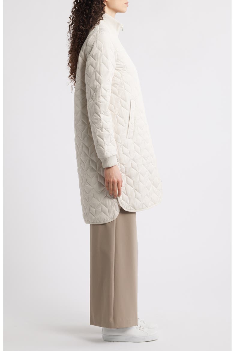 Isle Jacobsen Long Quilted Jacket, Alternate, color, KIT