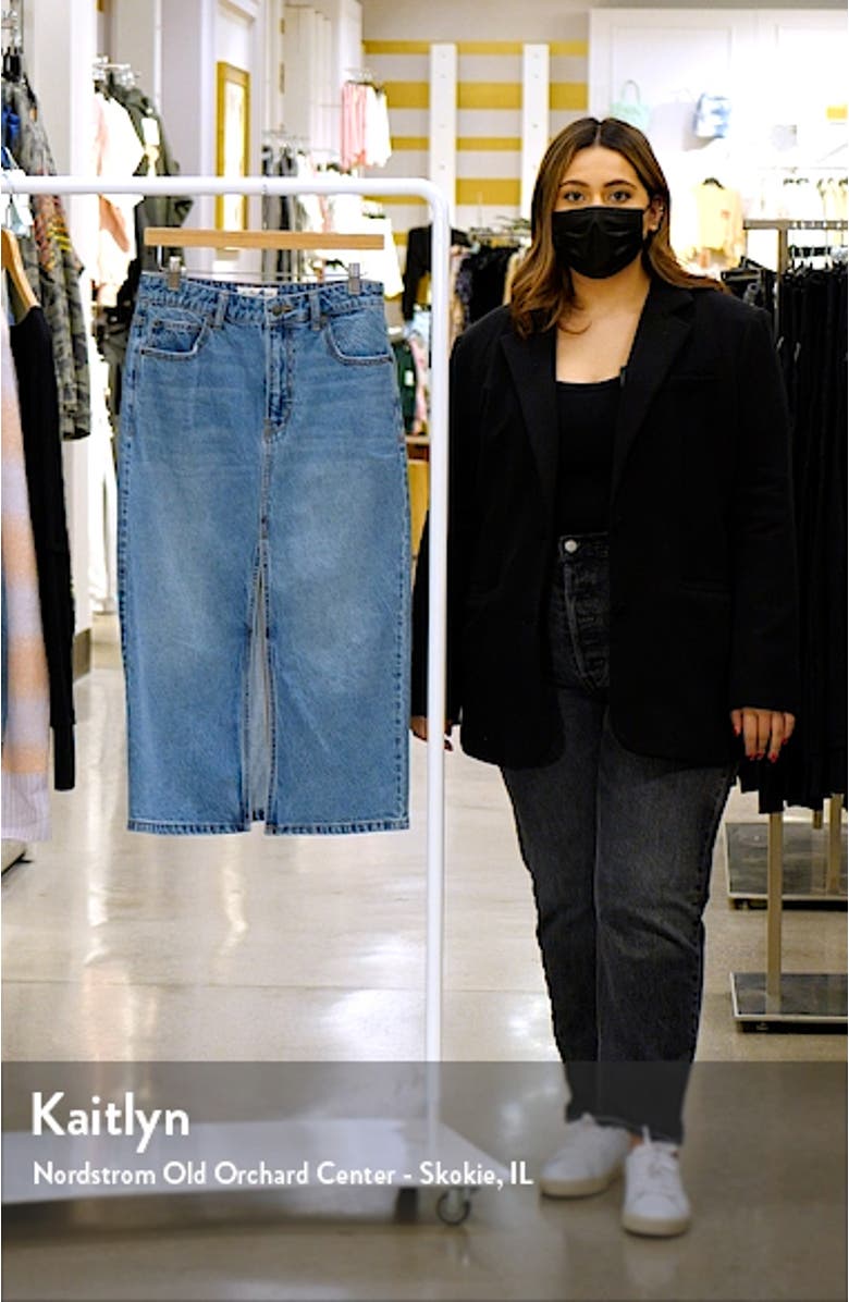 Calabasis Denim Midi Skirt, sales video thumbnail
