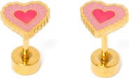 Pip Pop Radiant Heart Stud Earrings