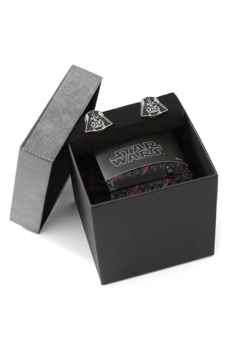 Cufflinks, Inc. Star Wars<sup>™</sup> Darth Vader Silk Tie, Cuff Links & Tie Bar Gift Set, Alternate, color, 