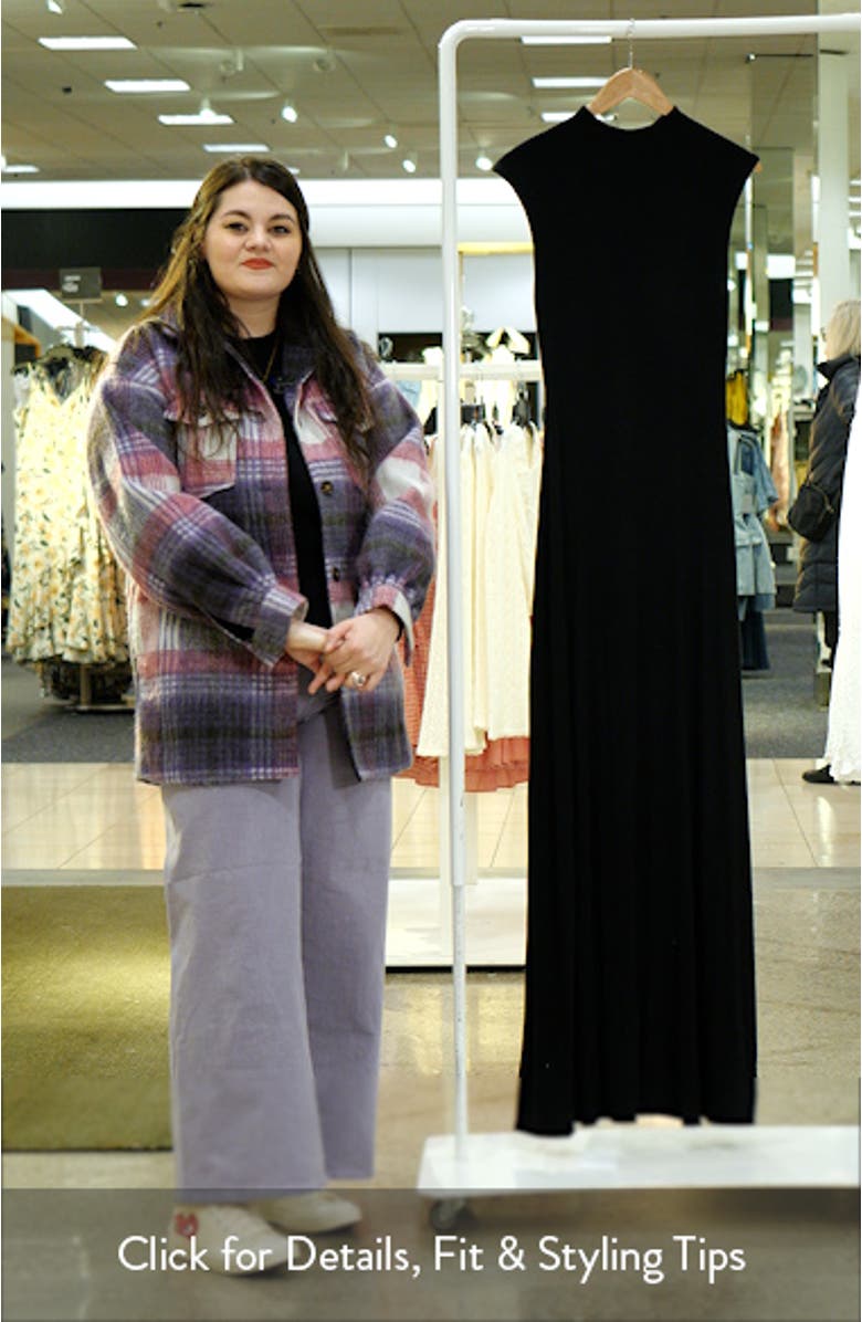 Mock Neck Cap Sleeve Dress, sales video thumbnail