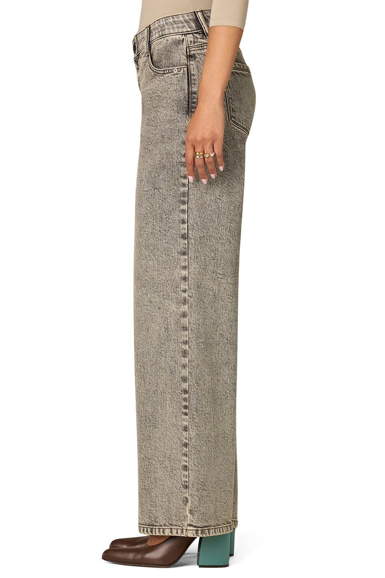 Sam High Waist Wide Leg Jeans, Alternate, color, TINTED BROWN