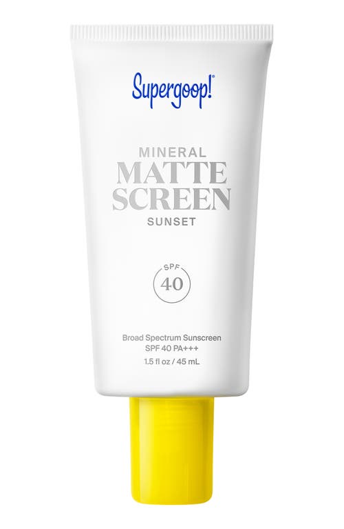 Supergoop !® Mineral Mattescreen Spf 40 Pa+++ Sunscreen In Orange