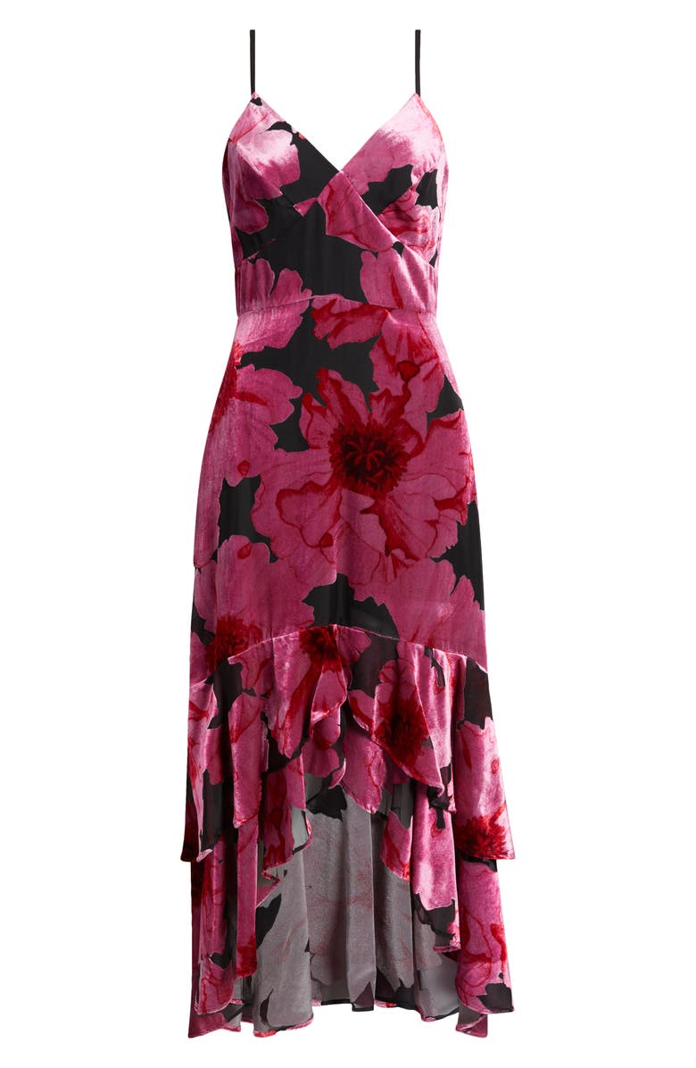 Hutch Floral Ruffle High-Low Dress, Alternate, color, 