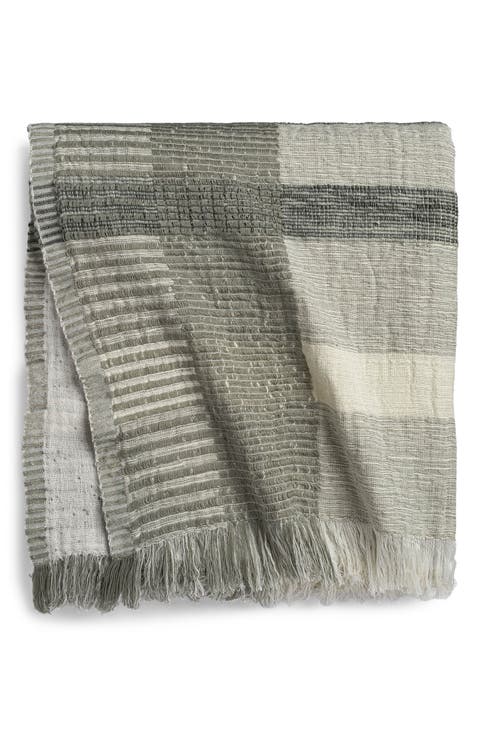Zen Garden Plaid Throw