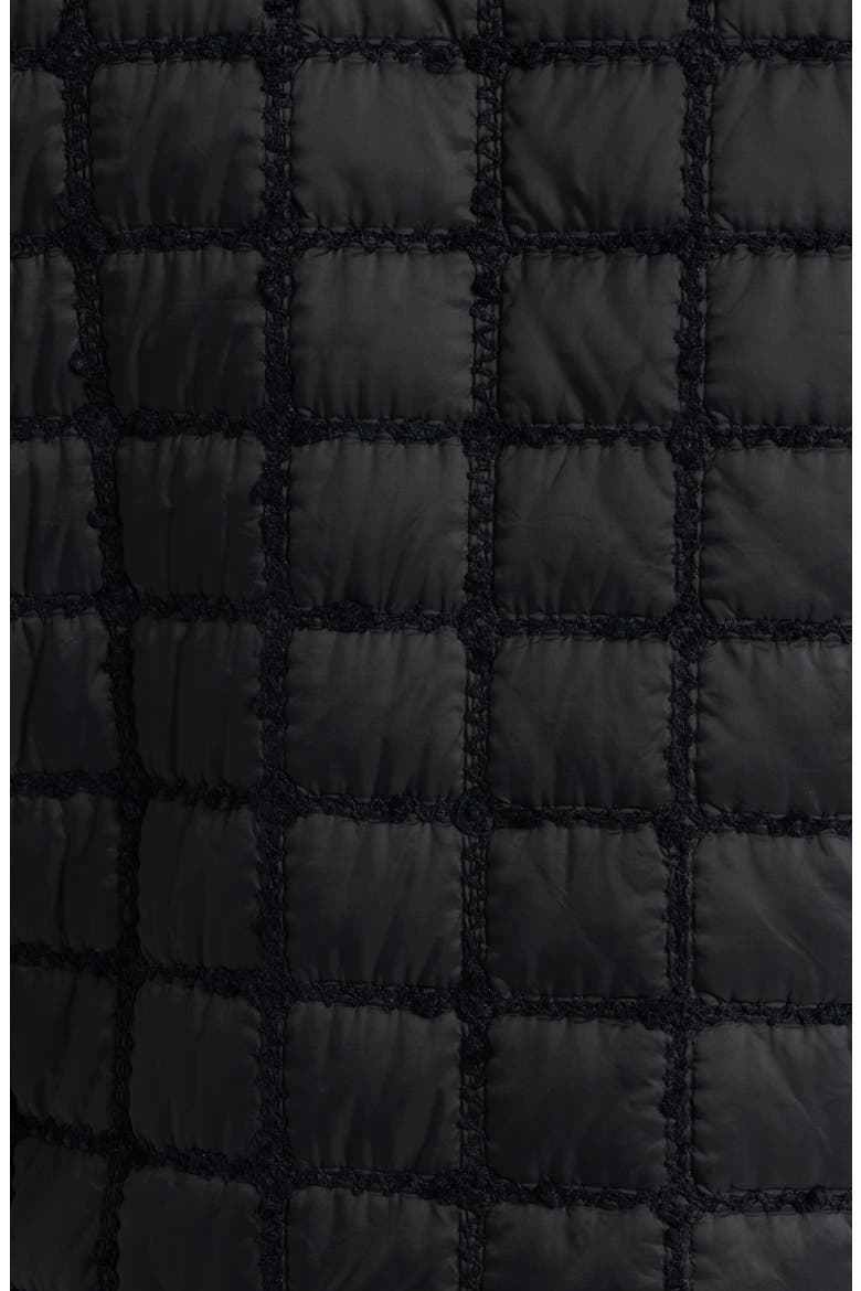 Short Puffer Jacket, Alternate, color, BLACK