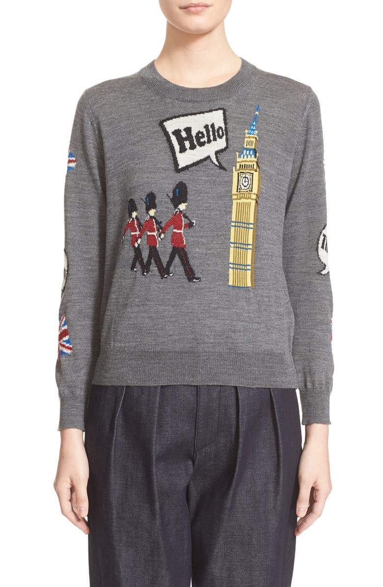 Tao Comme des Garçons Tricot Comme des Garçons Intarsia Knit Sweater, Main, color,