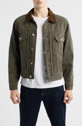 FRAME Cotton Canvas Trucker Jacket