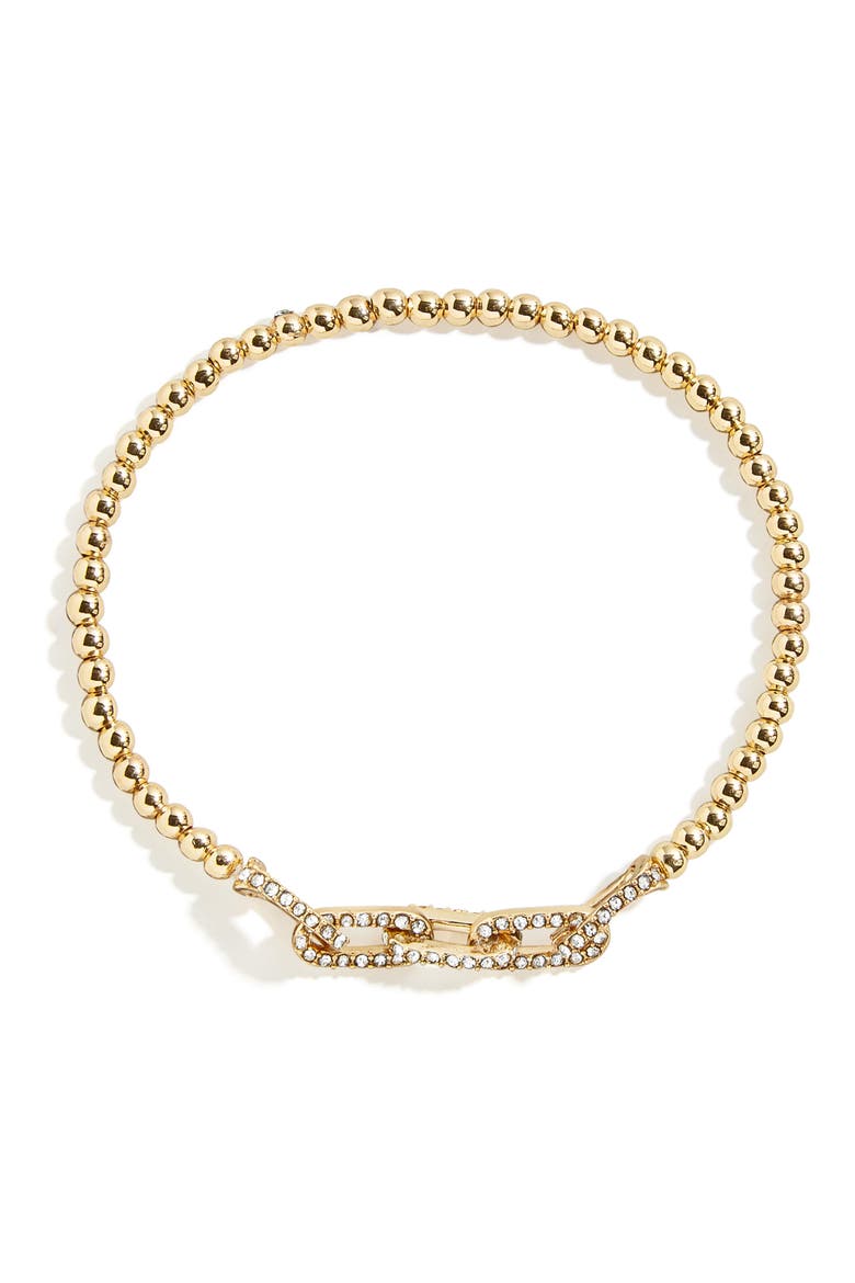 Pavé Chain Link Bracelet, Main, color, CLEAR