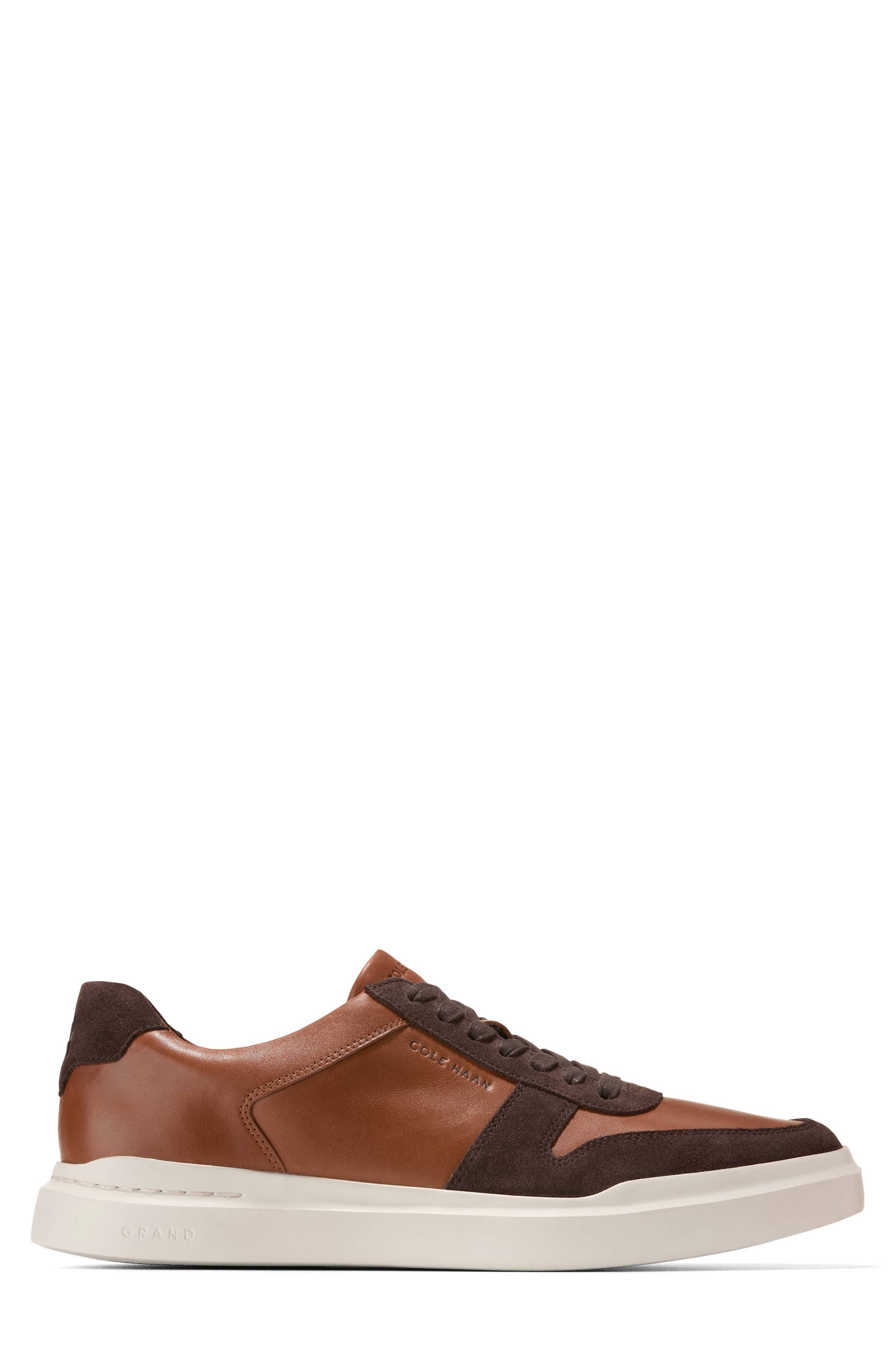 Cole Haan Grand Crosscourt Premier Sneaker, Alternate, color, Dark Coffee/ Dark Roast
