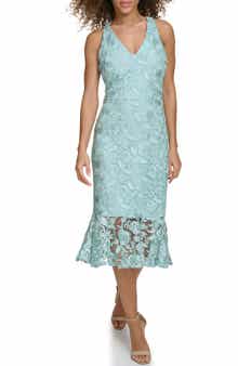 Siena Floral Lace Halter Dress