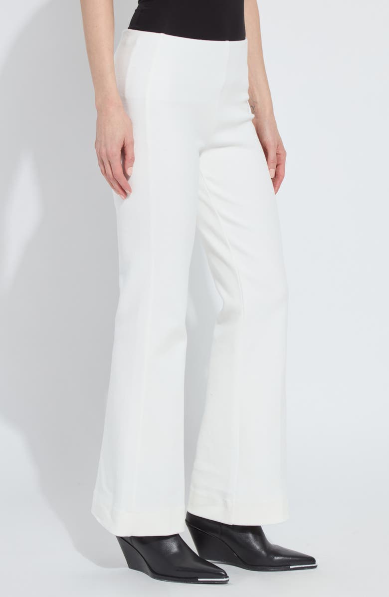 Lysse Alma High Waist Flare Leg Pants, Alternate, color, Snow White