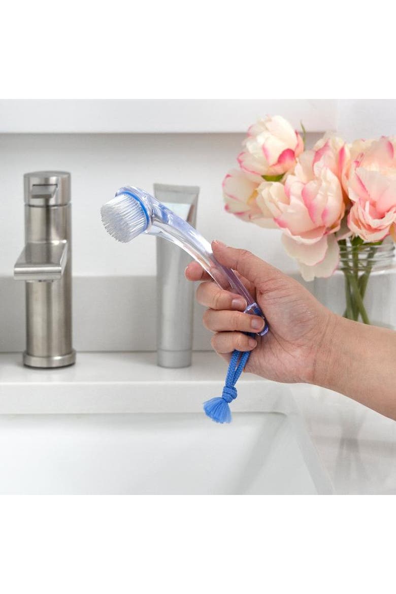 Exfoliating Silicone Facial Brush, Alternate, color, Blue Acrylic