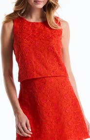 Laundry by Shelli Segal Embroidered Shell