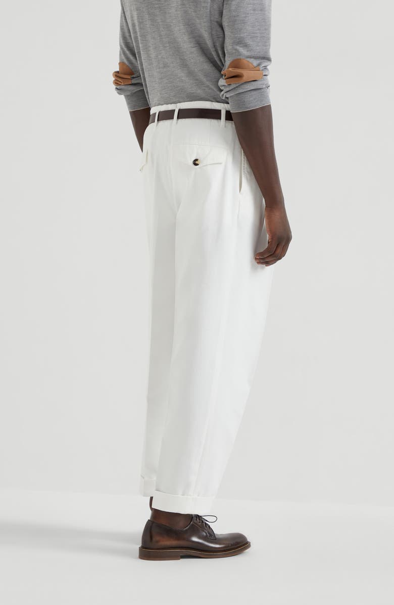 Brunello Cucinelli Gabardine garment dyed trousers, Alternate, color, 