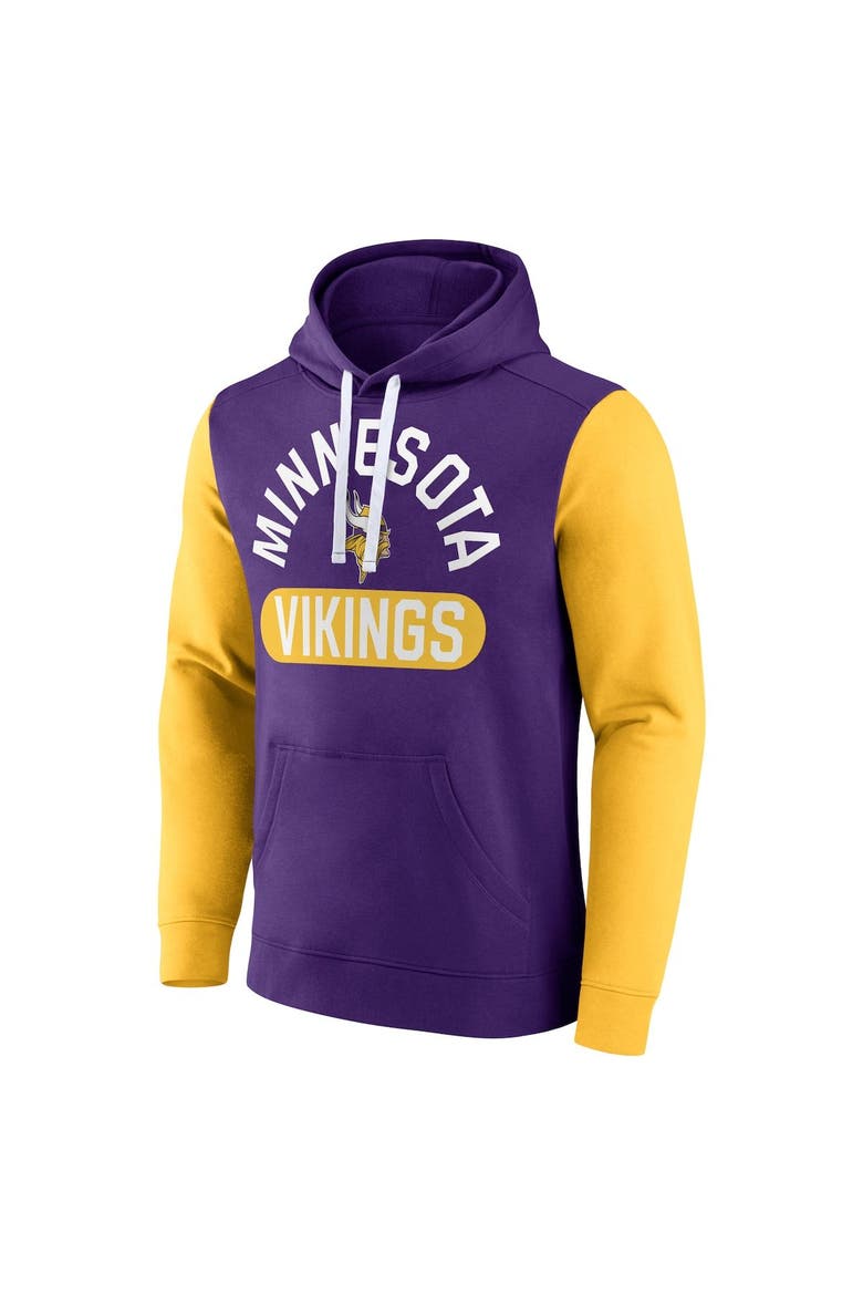 Men's Fanatics Branded Purple Minnesota Vikings Extra Point Pullover Hoodie, Alternate, color, Purple