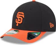 New Era Men's New Era  Black/Orange San Francisco Giants Player Replica 9FORTY Adjustable Hat