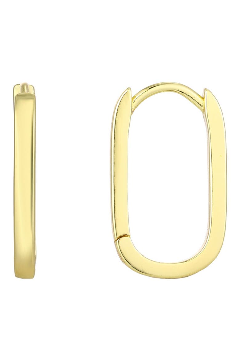 Laperouse Oval Hoop Earrings, Main, color, GOLD