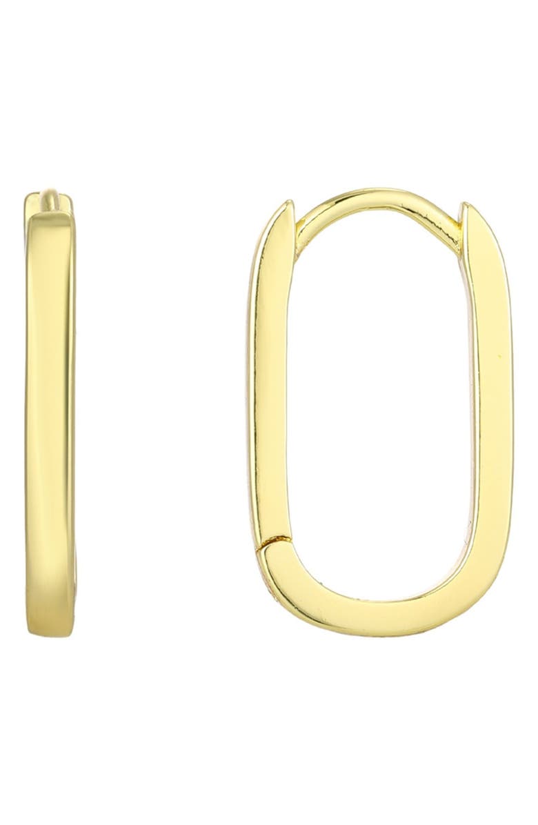 Adornia Laperouse Oval Hoop Earrings, Main, color, Gold