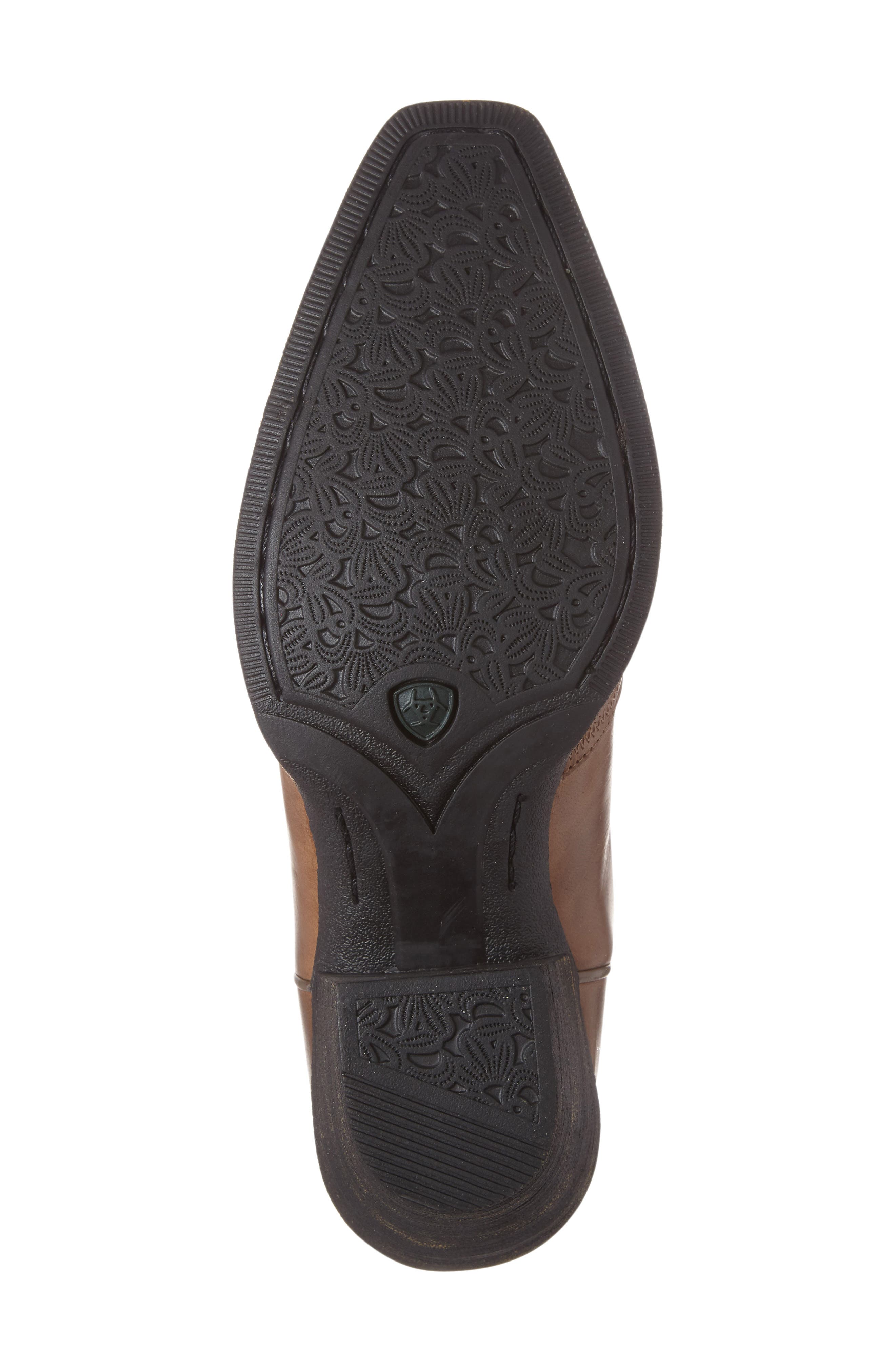 Round Up D-Toe Wingtip Western Boot, Alternate, color, SANDSTORM LEATHER