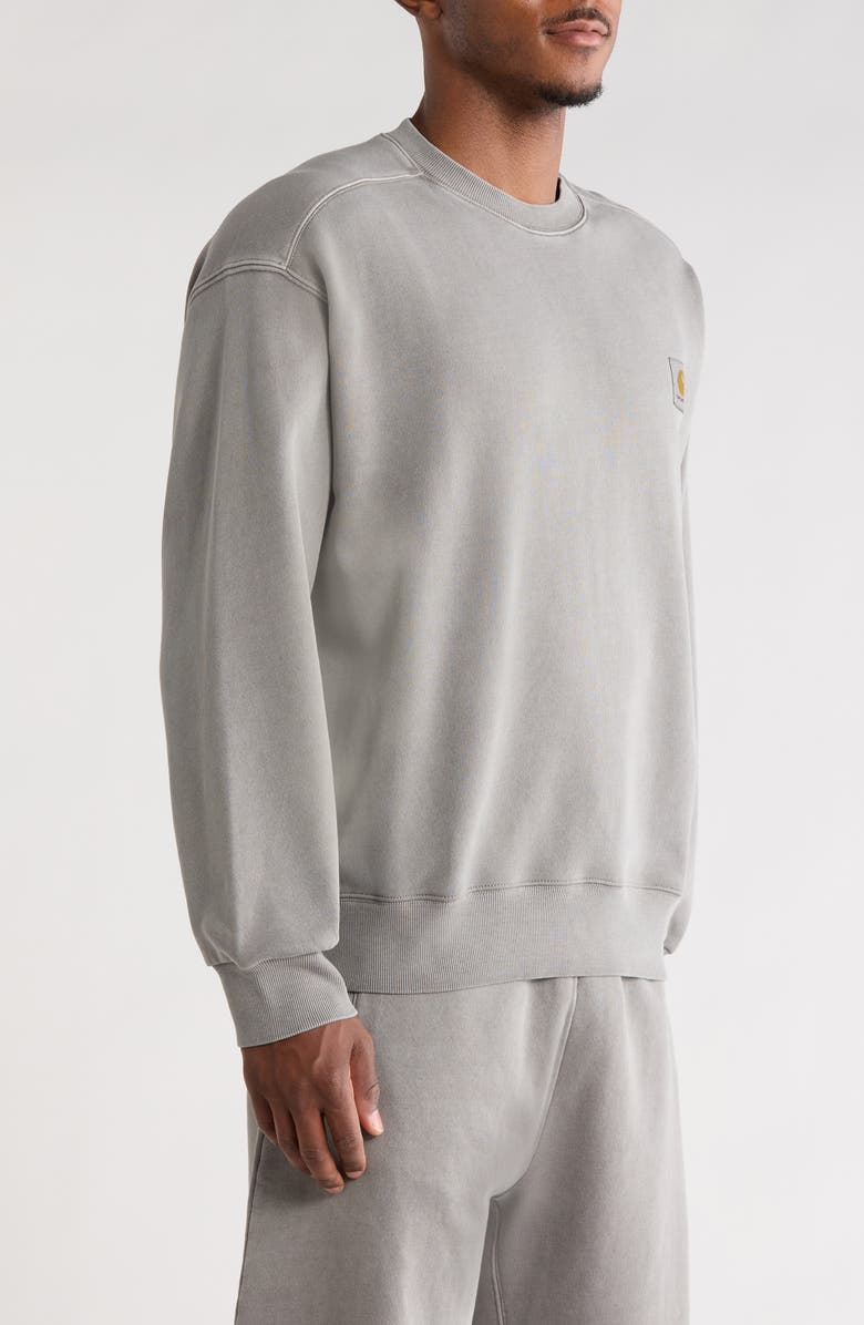 Carhartt Work In Progress Nelson Logo Patch Sweatshirt, Alternate, color, Yosemite (Garment Dyed)