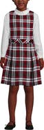 Lands' End Girls Uniform Plaid Jumper