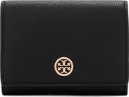 Tory Burch Robinson Small Pebbled Leather Wallet