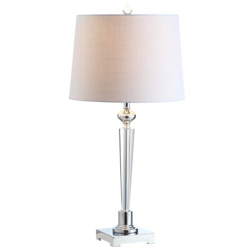 Jonathan Y Designs Dean 28in Crystal Led Table Lamp In Clear