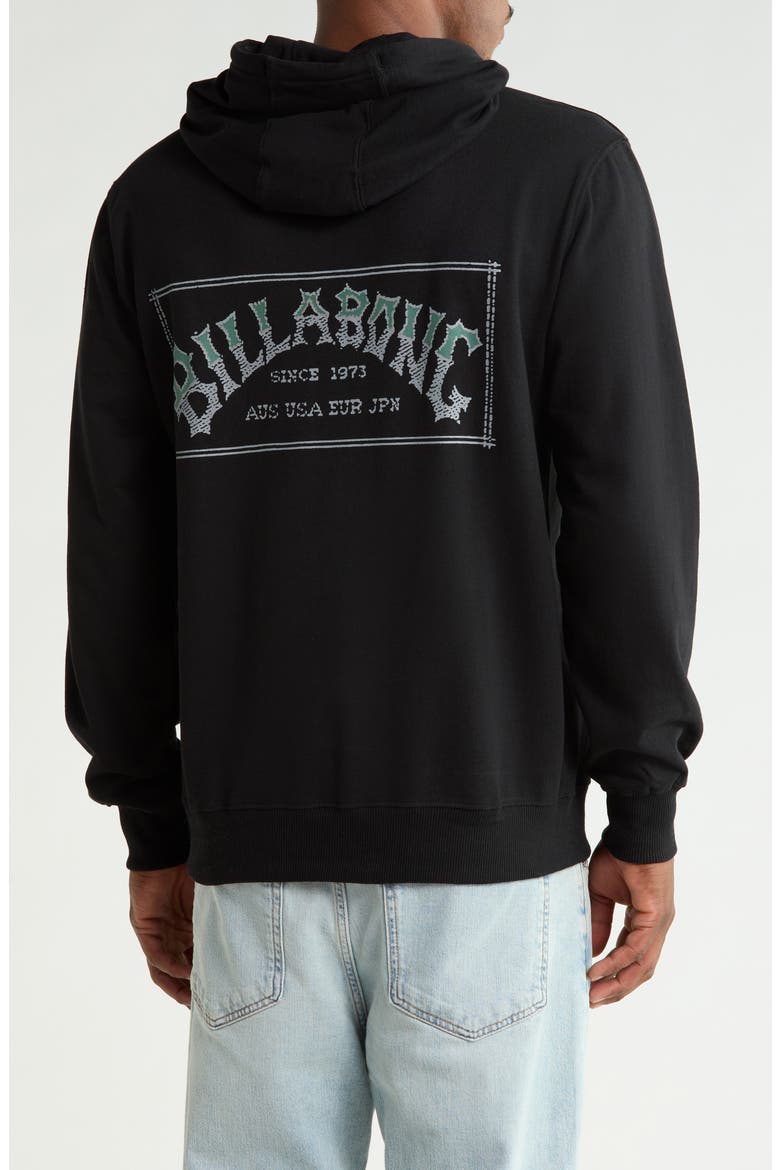 Tweed Graphic Hoodie, Alternate, color, BLACK BEAUTY