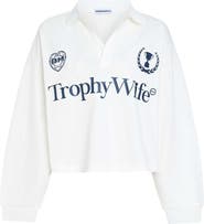 BRIDEMERCH Trophy Wife Boxy Rugby L/S