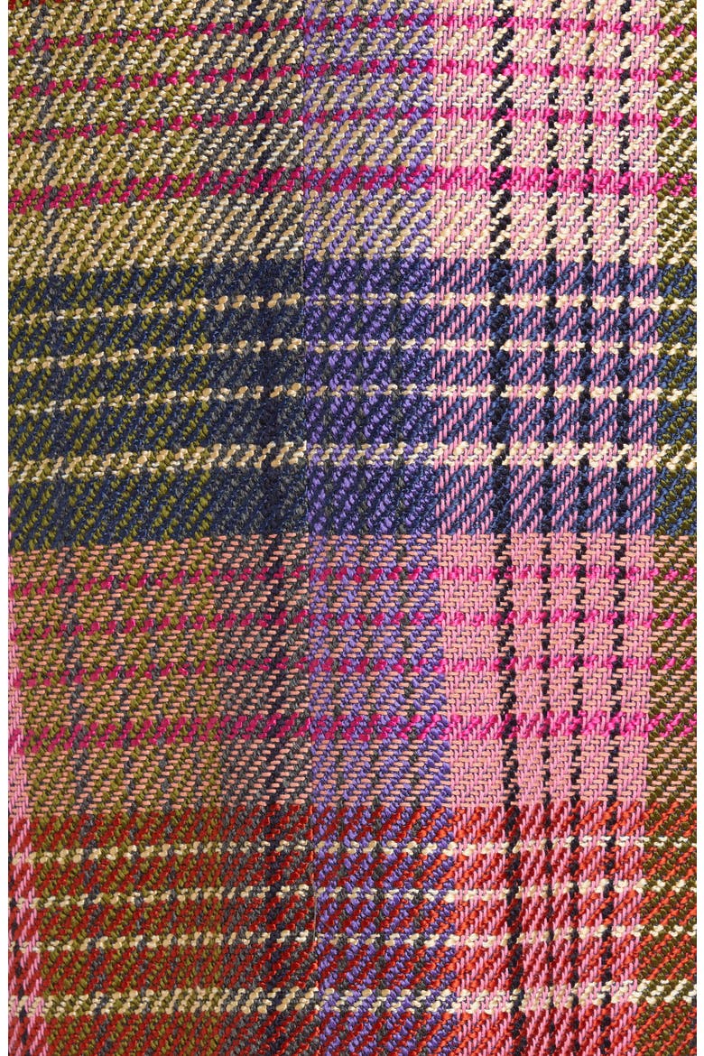 Plaid Tweed Coat, Alternate, color, PINK MULTI JUMBO TWEED