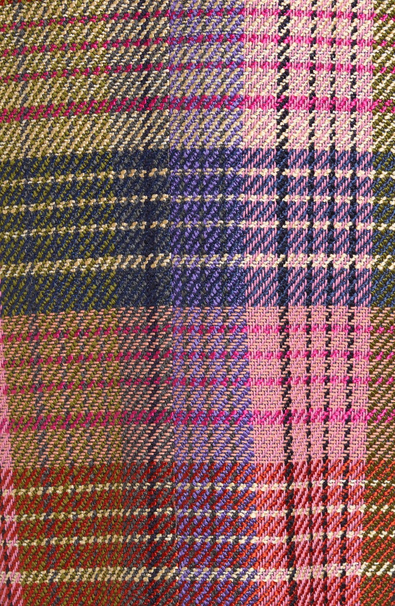 Halogen<sup>®</sup> Plaid Tweed Coat, Alternate, color,