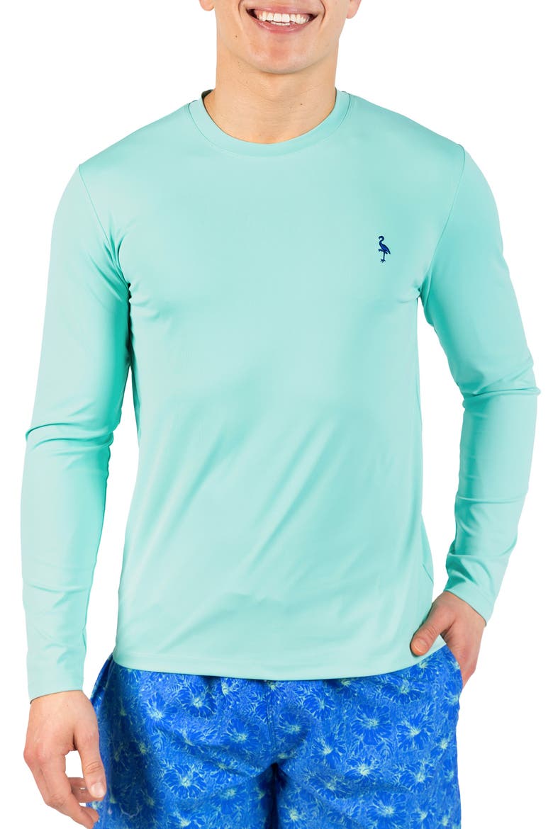 SPF 30+ Long Sleeve Rashguard, Main, color, SPEARMINT