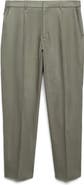 MANGO Pleated Linen Blend Pants