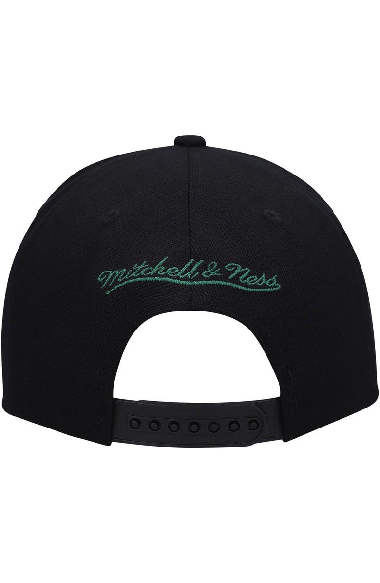 Mitchell & Ness Men's Mitchell & Ness  Black/White Seattle SuperSonics Hardwood Classics Wear Away Visor Snapback Hat, Alternate, color, 