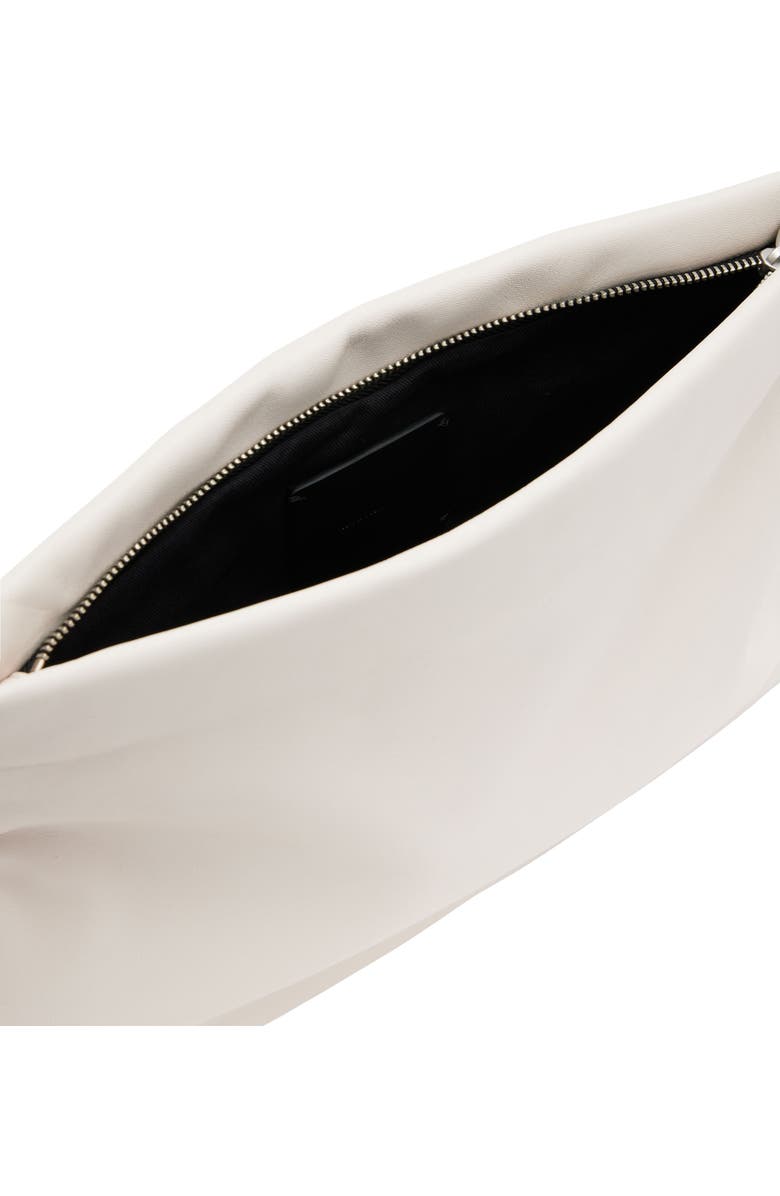 AllSaints Bettina Leather Clutch, Alternate, color,