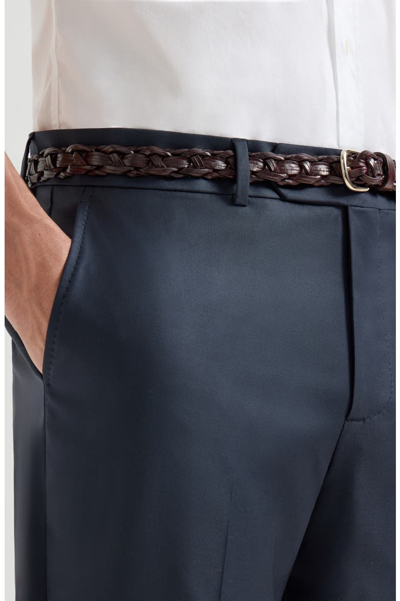 Virgin wool trousers, Alternate, color, Navy Blue