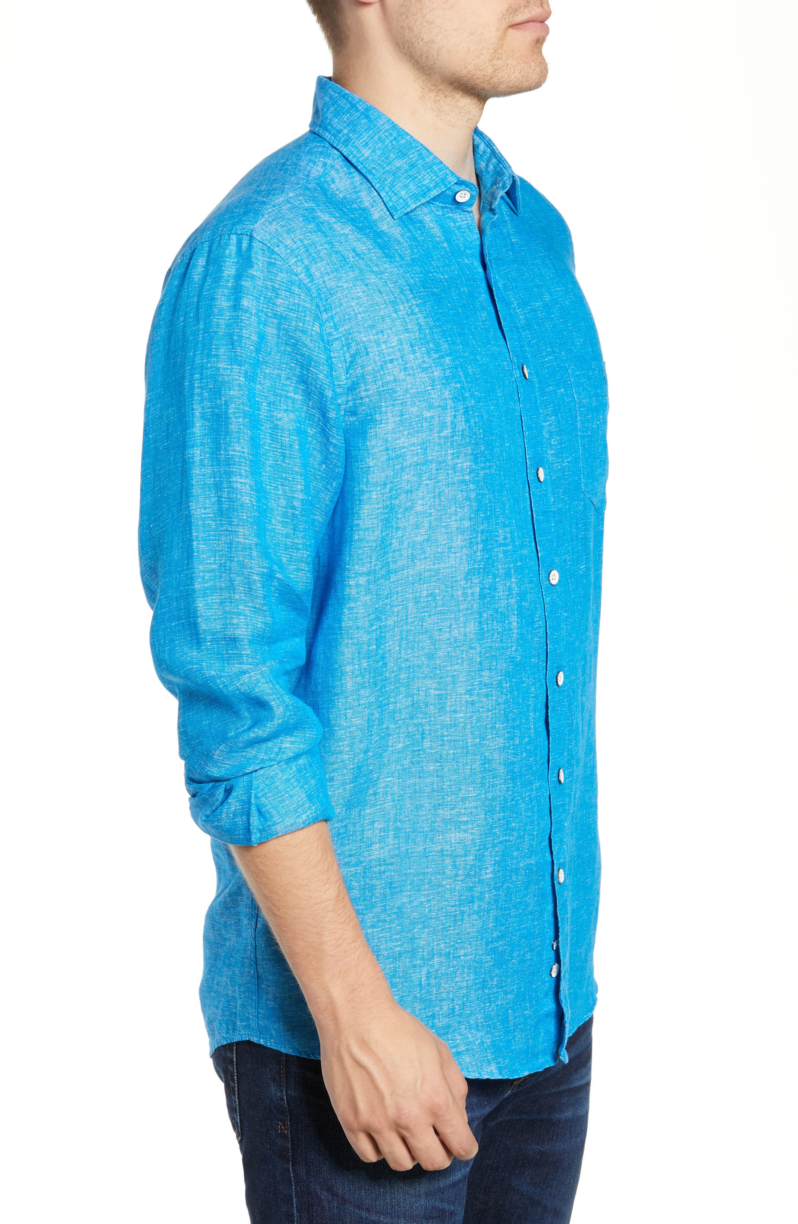 Rodd & Gunn Eastern Bay Regular Fit Linen Sport Shirt (Men) | Nordstromrack