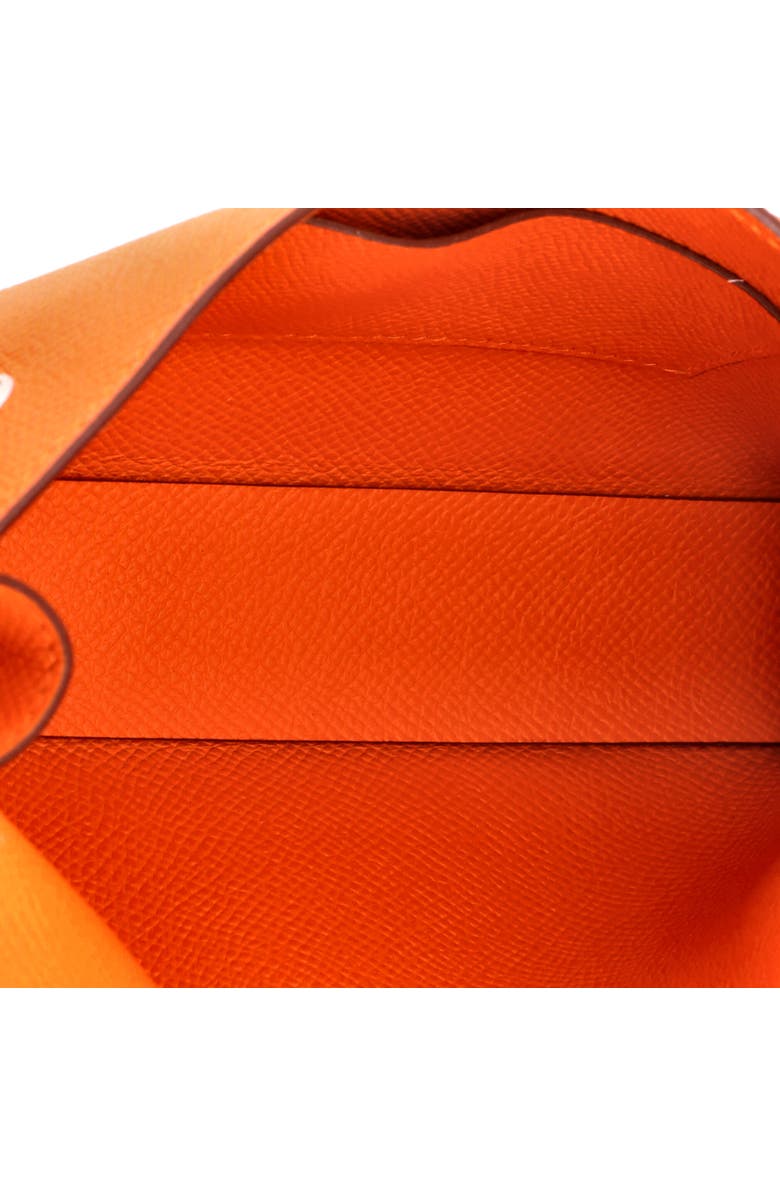 Pre-Owned Hermes Hermesnap Wallet Bag Epsom, Alternate, color, Orange H