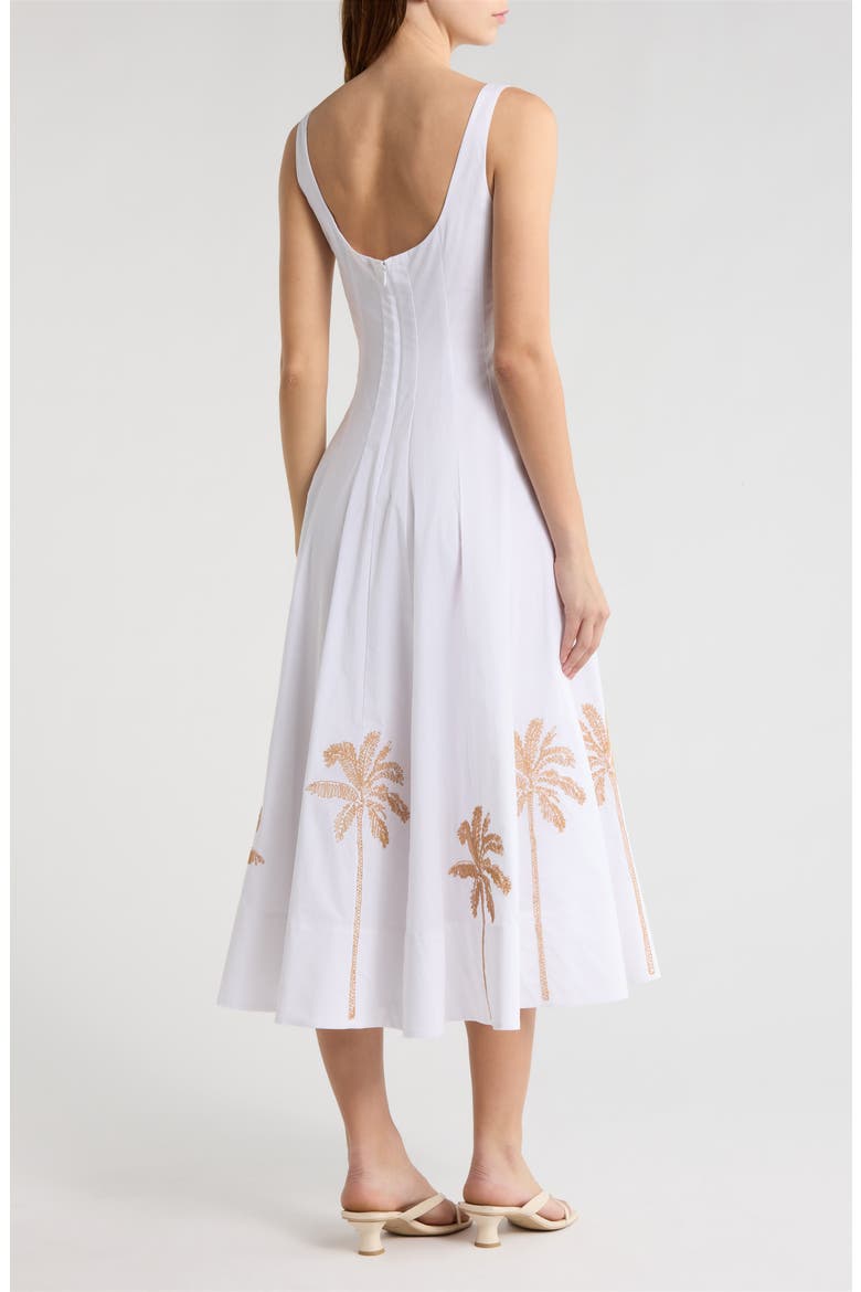 Wells Sleeveless Midi Sundress, Alternate, color, WHITE EMBROIDERED