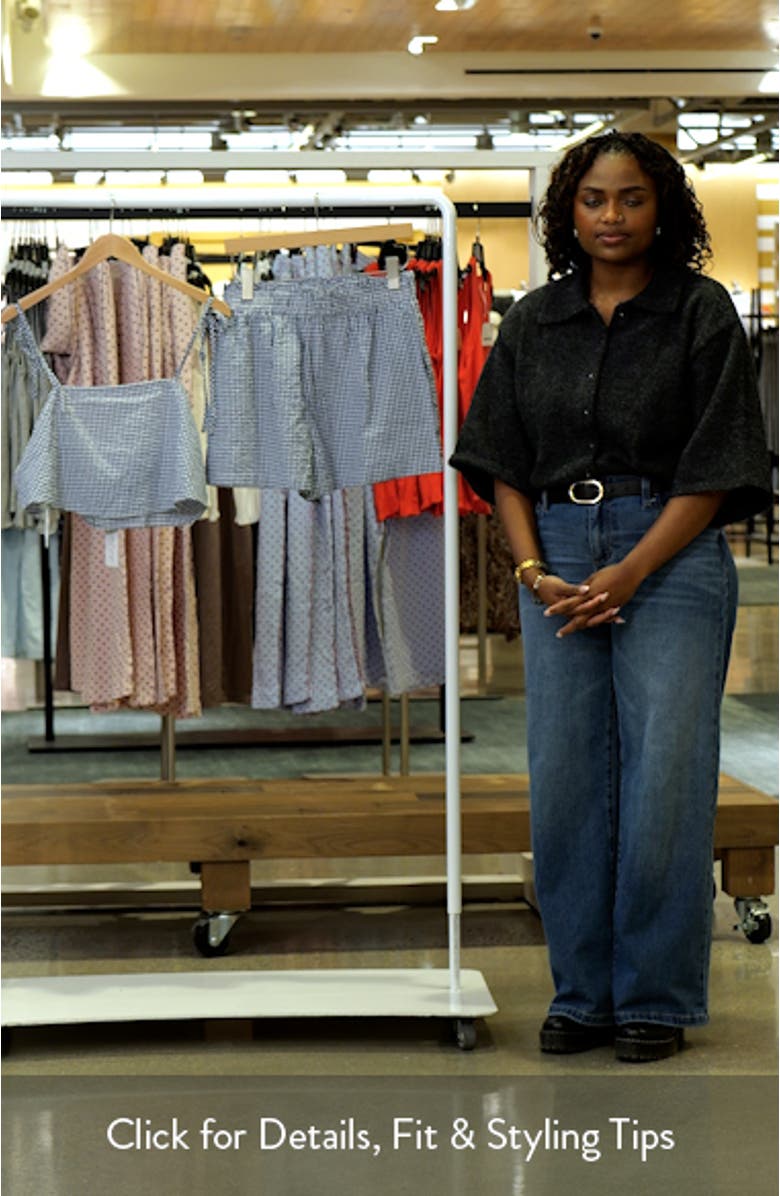 Callum Gingham Crop Camisole & Shorts Set, sales video thumbnail