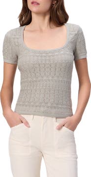 PAIGE Etoile Mixed Stitch Cotton Blend Sweater