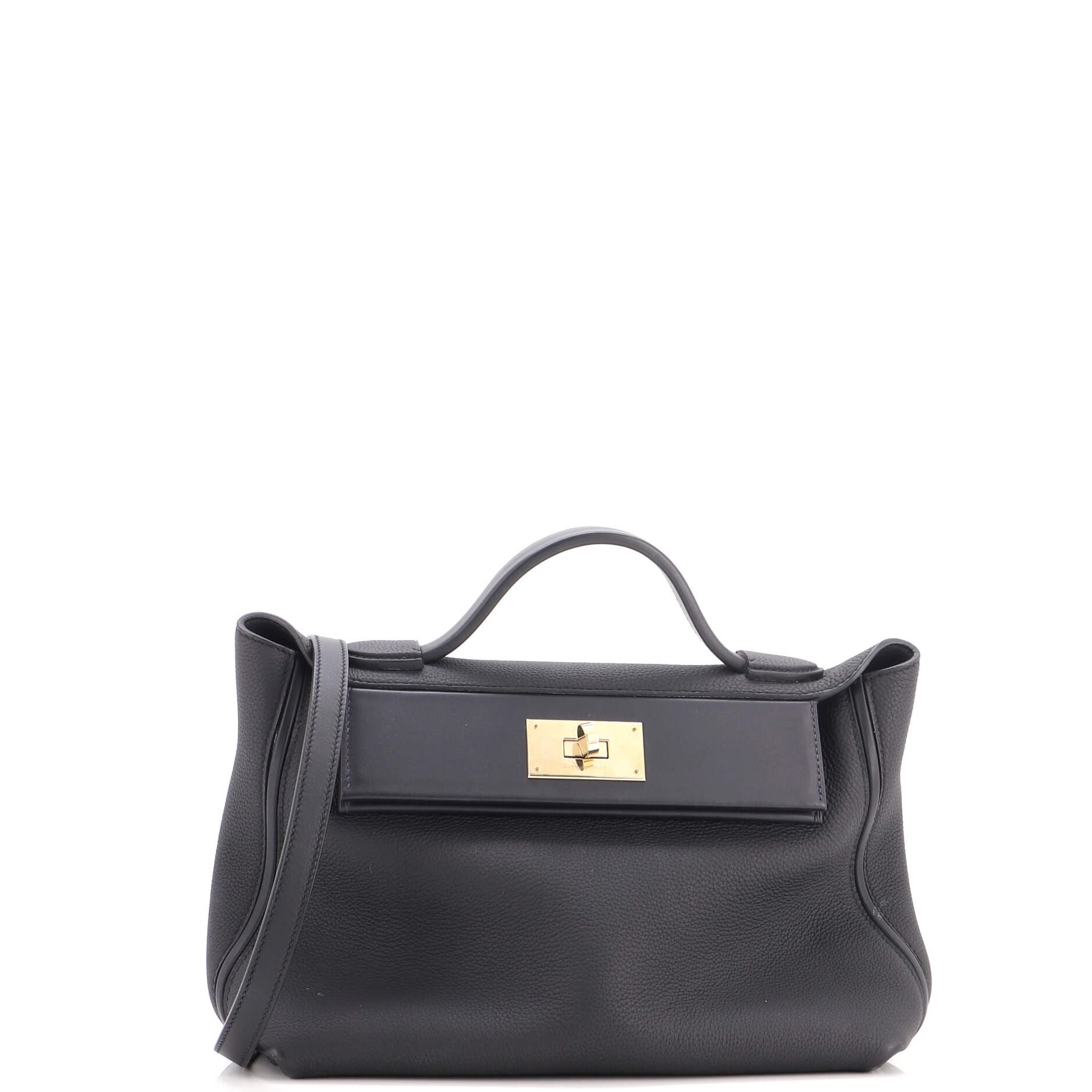 24/24 Bag Bicolor Togo with Swift 29, Main, color, Black
