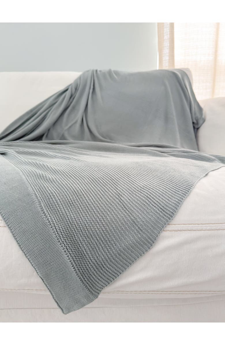 Anaya Harbor Knit Throw, Alternate, color, 