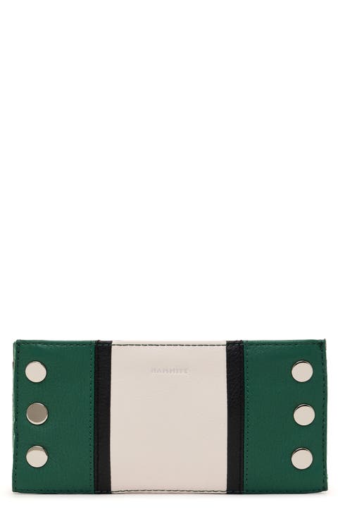 110 North Studded Leather Wallet