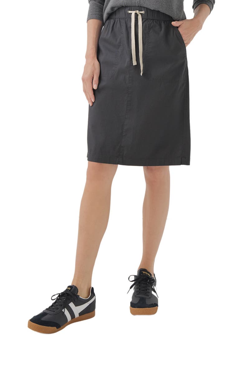 Pact Organic Cotton Daily Twill Skirt, Alternate, color, Storm