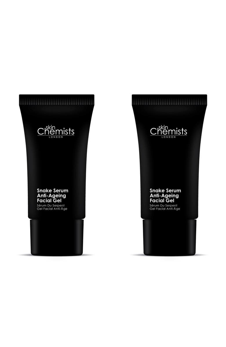 SKINCHEMISTS Snake Serum Anti-Ageing Facial Gel 30ml x 2 Duo Set, Main, color, White