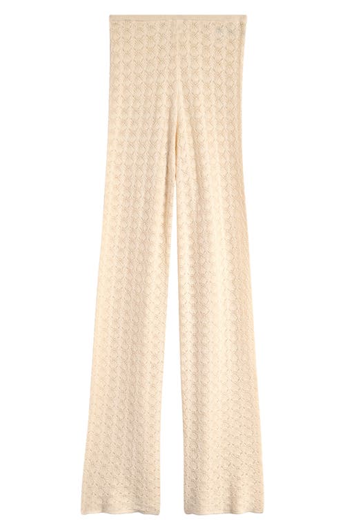 Florence By Mills Pointelle Pants In Whitecap Grey